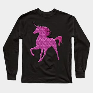 Pink Magical Unicorn Long Sleeve T-Shirt